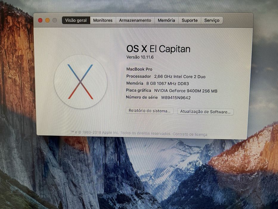 Macbook Pro 15 - 8gb 1tb