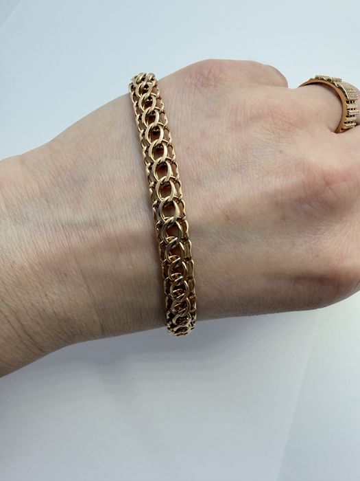 Золотой браслет питон