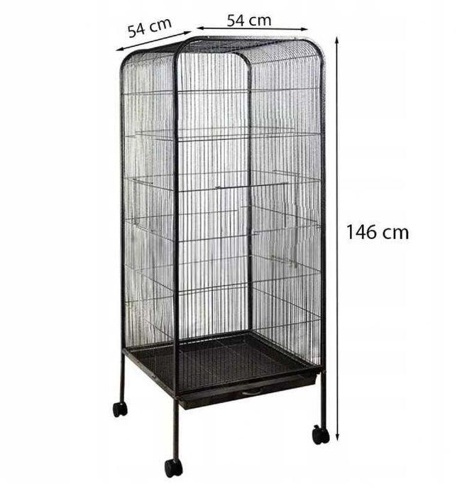 Klatka dla papug ptaków egzotycznych woliera 146 cm na kółkach Nowa