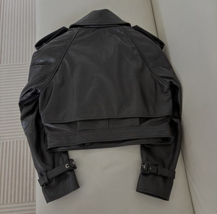 Saint Laurent kurtka damska i męska biker skórzana premium