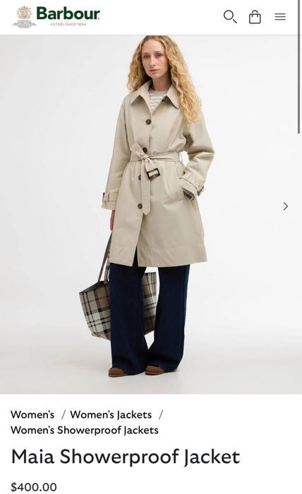 Barbour Maia Showerproof Jacket жіночий,тренч,плащ куртка водовідштовхувальна оригінал