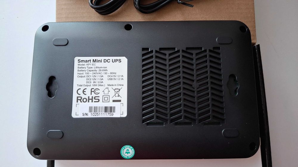 Безперебійник mini UPS для роутера MARSRIVA KP1 EC 8000mAh 18W