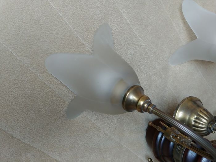 Candeeiro com 5 bracos em bom estado