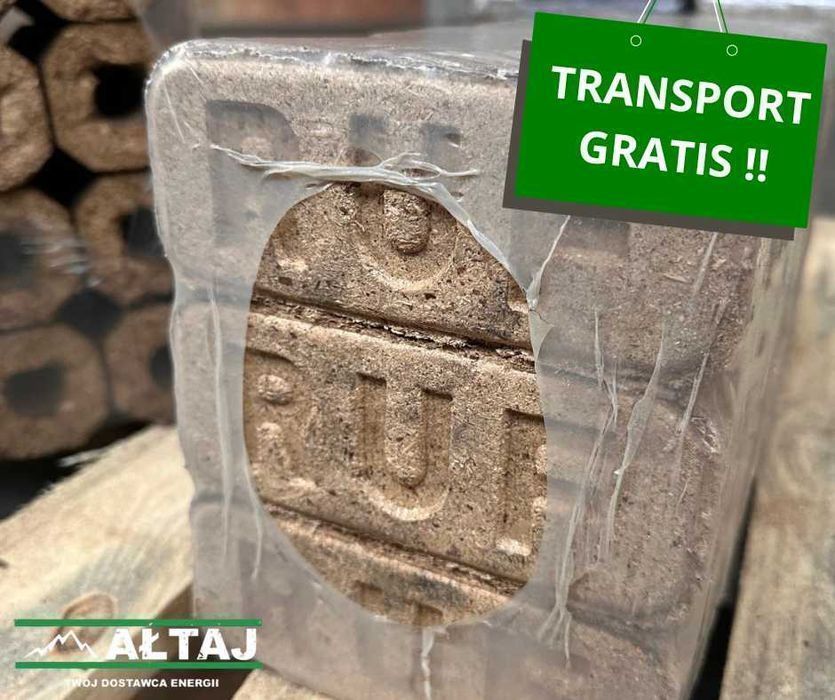 Brykiet drzewny RUF AŁTAJ - Rzeszów i okolice TRANSPORT GRATIS