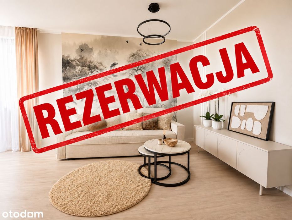 Rezerwacja , wyposażone mieszkanie po generalnym remoncie 3pok