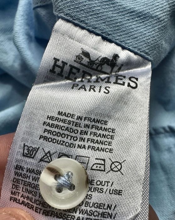 Koszula męska Hermès Paris błękitna - nowa z metkami
