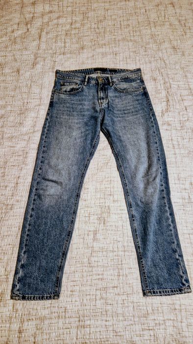 Calças de Ganga Tapered Fit Massimo Dutti