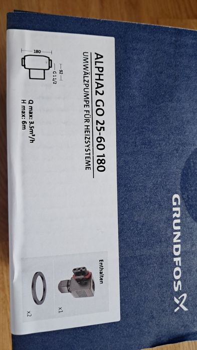 Pompa obiegowa Grundfos alpha 2 GO 25-60-180