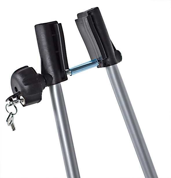 Bagażnik dachowy na rower - Aluminiowy uchwyt rowerowy z zamkiem