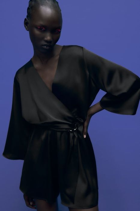 Комбінезон ромпер атласний Zara