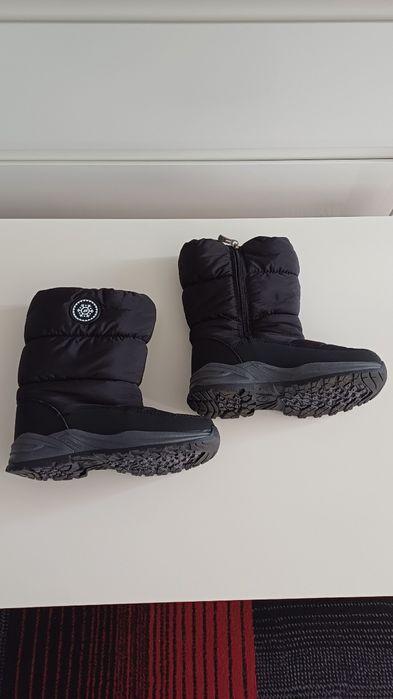 Zimowe Buty Trekkingowe, Damskie, Wodoodporne, Czarne, Rozmiar 37