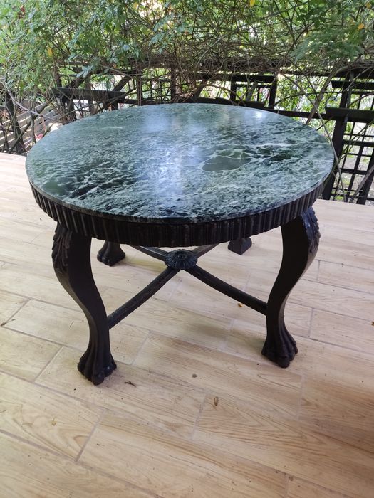 Stol przedwojenny marmurowy blat