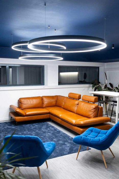 Chateau d'Ax Austin, sofá modular em couro caramelo