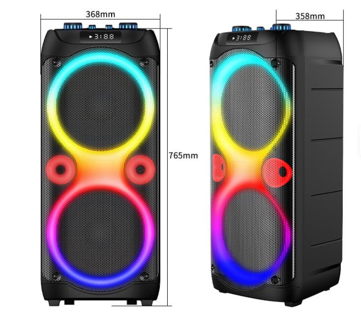 Портативна Колонка з мікрофоном х2 як gbl ВЕЛИКА ГУЧНА Блютуз fm радіо