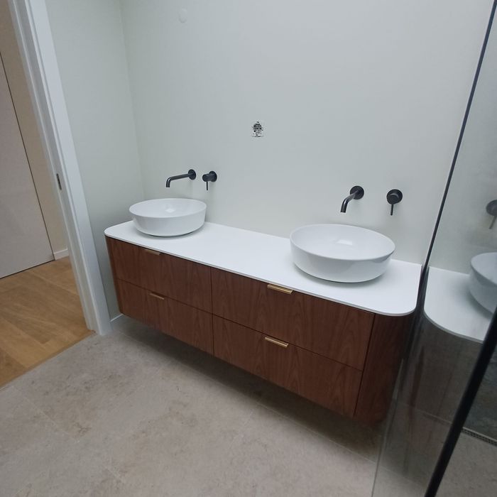 Móvel WC Kitbanho OSLO 4 gavetas Nogueira