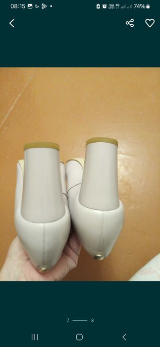 Туфлі 37розмір, шкіряні, відтінок пудра,    б/у