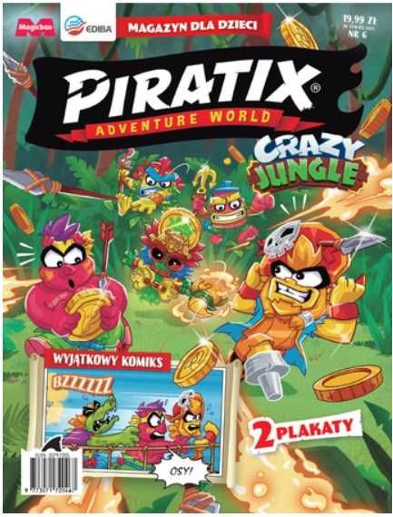Gazetka magazyn czasopismo PIRATIX numery 1-10 + figurki Piratix Magicbox