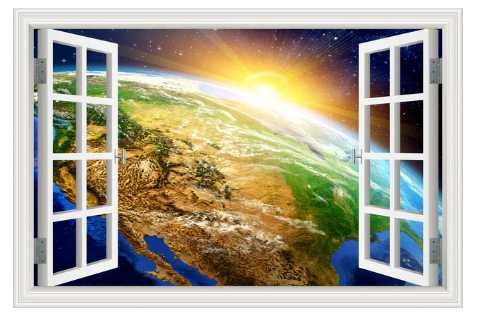 122 Naklejka naklejki na ścianę Kosmos