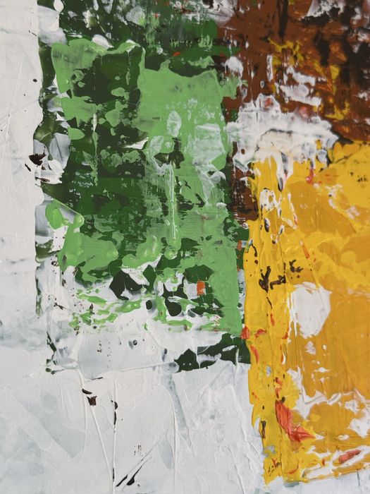 Quadro pintura abstarta 80x50 cm