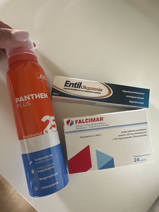 Zestaw podrozny falcimar panthenol entil ukaszeni