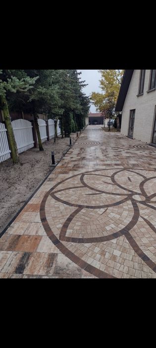 Układanie kostki brukowej, mycie kostki brukowej,impregnacja