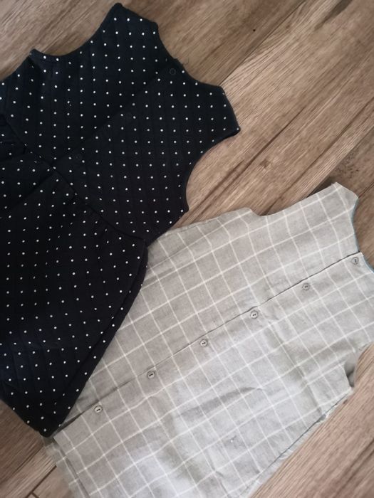 Elegancka ciepła sukienka Kiabi i Obaibi roz. 92  - Komplet - Nowe