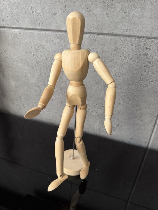 Ikea gestalta, drewniany manekin model do rysowania fantom duży 33cm
