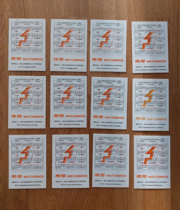 Colecção de calendários Francisco Sá Carneiro