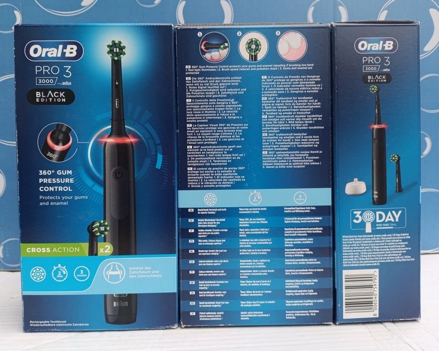 Зубна електро щітка Oral-B pro series 3+2 насадки+ зарядний пристрій