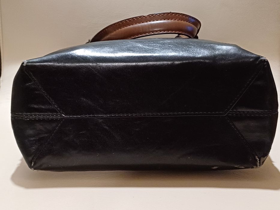 Carteira/Mala da Zara, de cor preta e vermelho/bordeaux