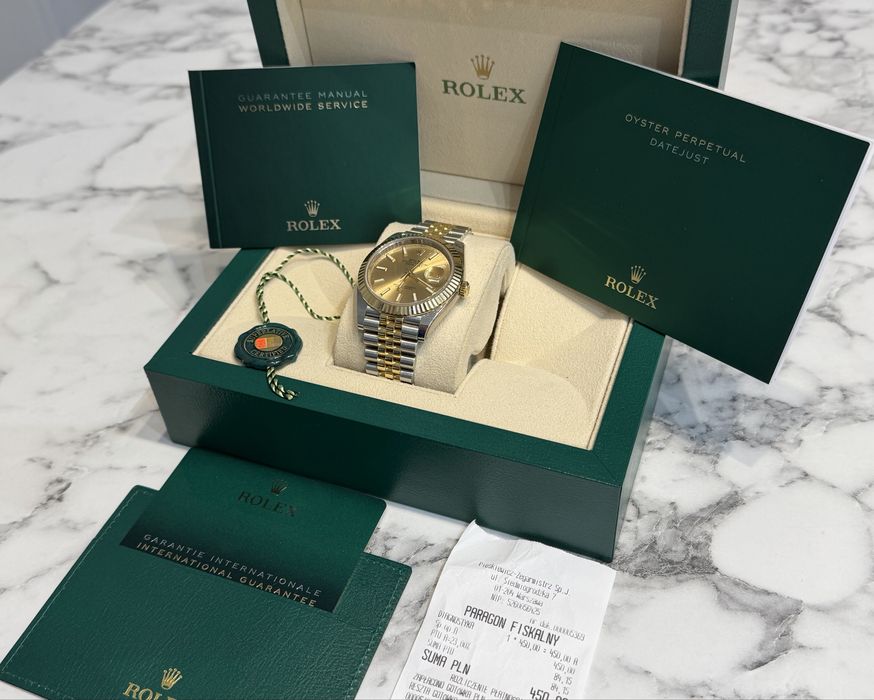 Rolex Datejust 41 mm złoto pr 750 gwarancja ROLEX FULL SET