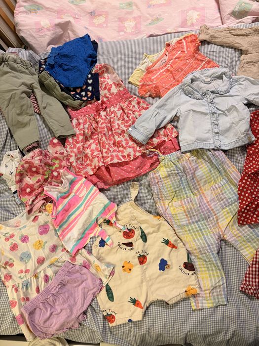 лот літніх речей 80-86 на дівчинку h&m zara next cool club