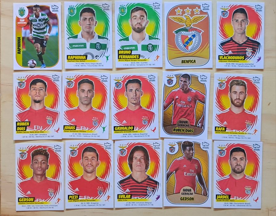 Cromos Liga Nos futebol 2018 da Panini