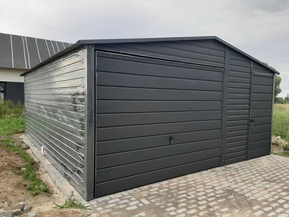 Garaż  Grafit Mat 5x5 plus Dodatkowe Drzwi PROMOCJA