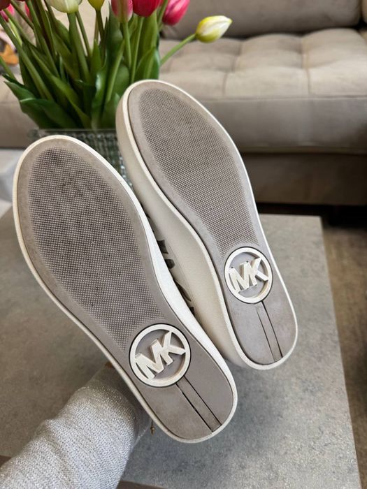 Кроссовки Michael Kors кожаные белые оригинал, шкіряні білі кеди