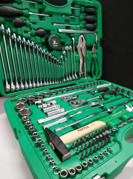 Набір комбінованого інструменту 144шт 1/2"-3/8"-1/4" Toptul