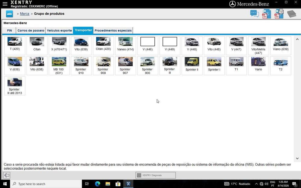 Novo Mercedes SDconnect c4 Doip plus c/ DOIP e Wifi Xentry/DAS + SSD