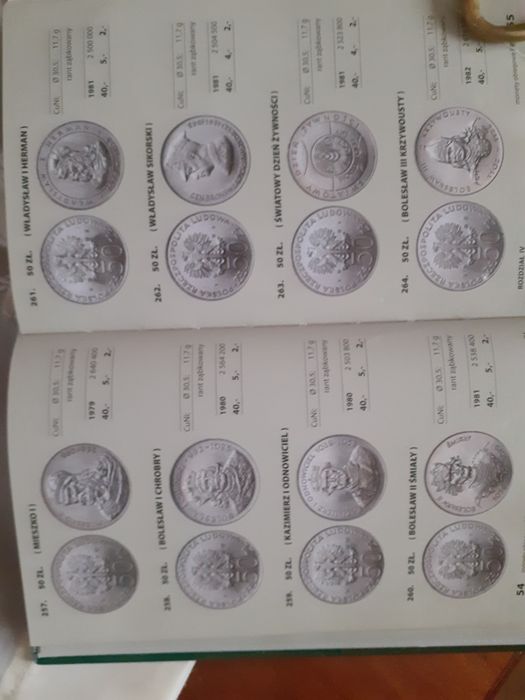 Zestaw monet 50 zł komplet 11 szt. Mennicze  PRL