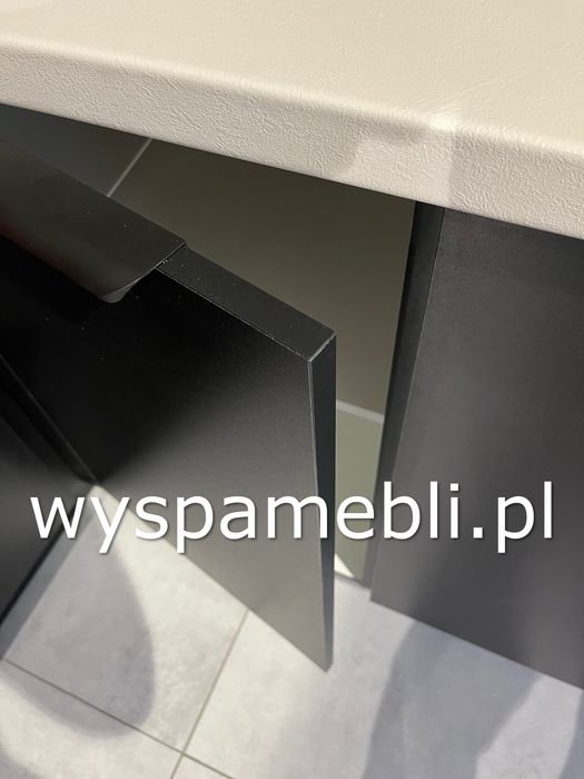 NOWA kuchnia narożna na wymiar kaszmir orzech czarny artisan wyspa