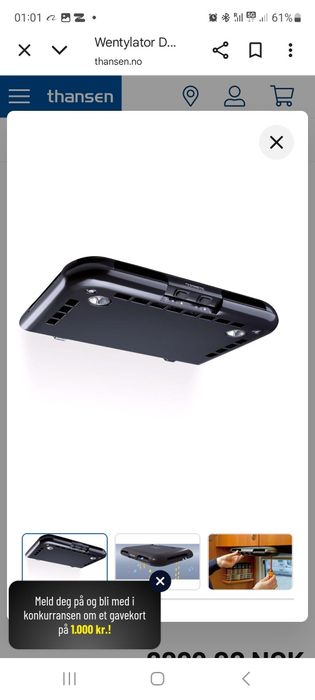 Okap kuchenny kamper Dometic 12v ck2000