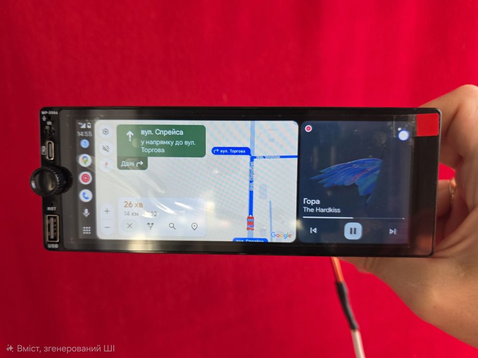 Автомагнитола 1 din Cyclone сенсорная магнитола в машину с экраном
