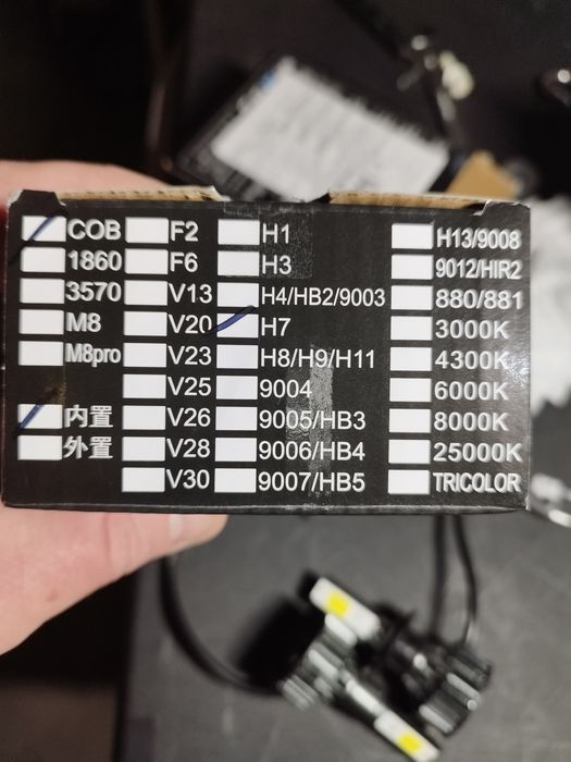 Lâmpadas led h7 (kit 2 lâmpadas)