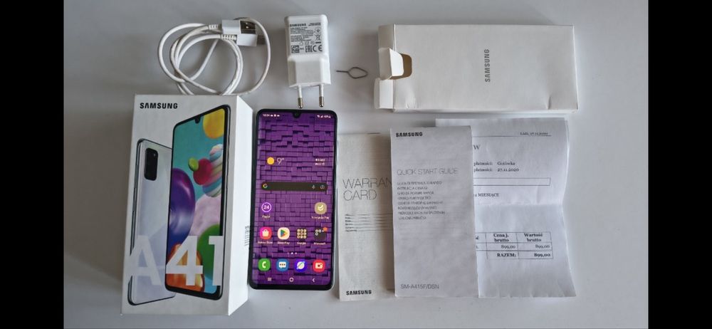 Samsung galaxy A 41 stan idealny cały zestaw