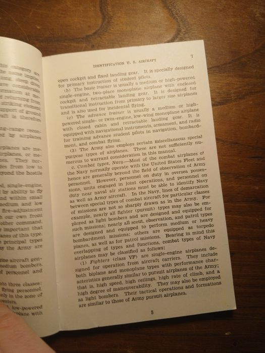 War Department-  Military Inteligence, Identification of U.S. Government Aircraft