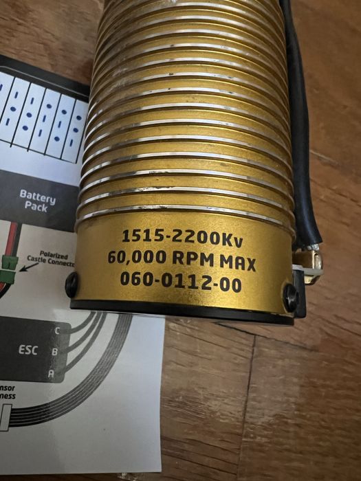 Combo castle creations cobra 8, 2200kv gold edition v2