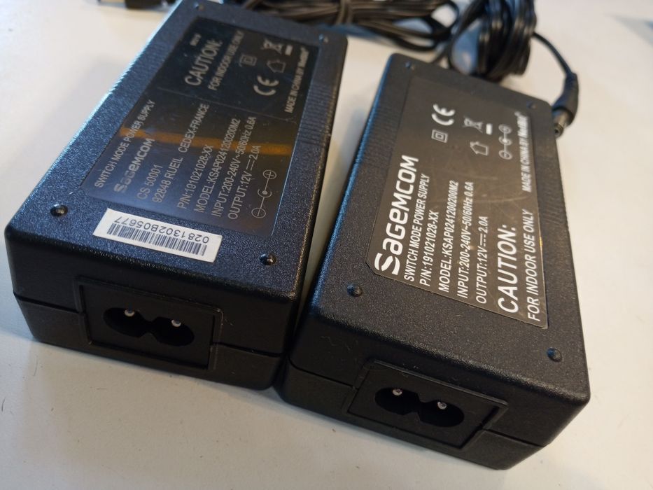 Zasilacz 12v 2A Sagemcom dekoder LED kamera zabawka router modem