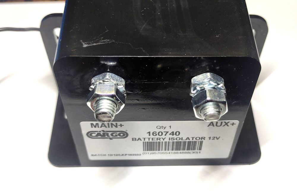 Relé Separador Automático Baterias CarGo 12V 180A Autocaravana Barco