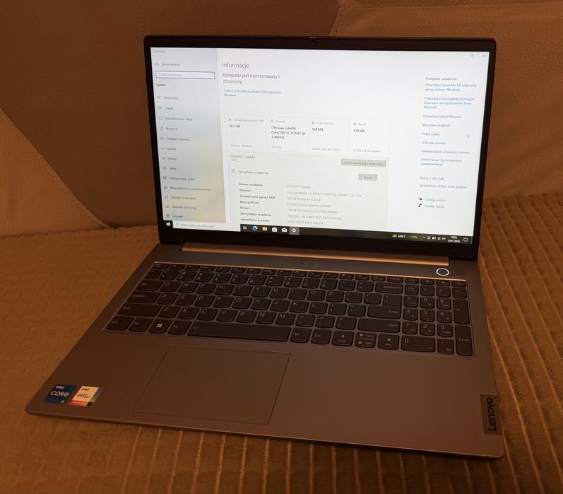 Laptop Lenovo ThinkBook 15 G2 ITL  i5-1135G7 16GB 240GB +Gratis