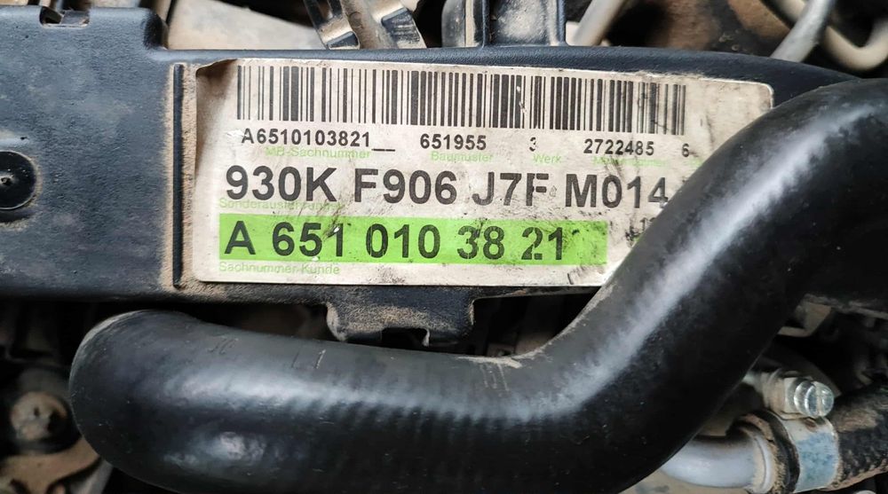 Mercedes Sprinter 906 Silnik 2.2 cdi 651955 Kompletny  15r