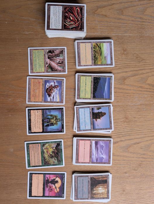 Conjunto de 105 cartas Magic - 4a e 5a edições de 1997